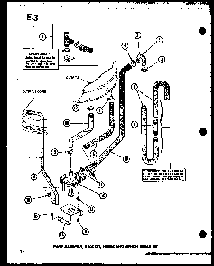 Pump Assembly Diagram and Parts List for TAA800 P75751-7W Amana Dryer