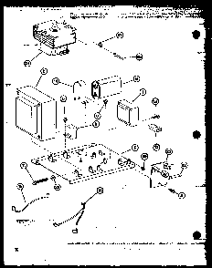 Section 5 Diagram and Parts List for RL6-1020ET P76383-3M Amana Microwave
