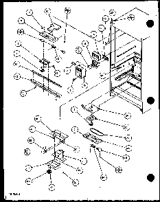Controls And Lamps Diagram and Parts List for 86065E-P1125514WE  Amana Refrigerator