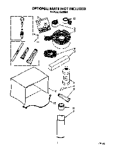 Optional Diagram and Parts List for CA12W04  Crosley Air Conditioner