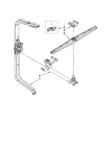 Upper Wash And Rinse Parts Diagram and Parts List for JDB3650AWF2  Jenn-Air Dishwasher