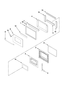 Part Location Diagram of 5700M868-60 Whirlpool Window Pack Assembly