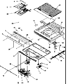 Divider Block Diagram and Parts List for GTA18B2L-P1192602WL  Amana Refrigerator