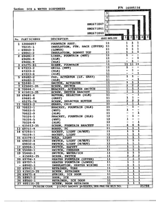 Ice And Water Dispenser Page 2 Diagram and Parts List for 671840  Admiral Refrigerator