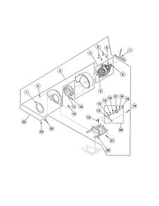 Motor/exhaust Fan/belt Diagram and Parts List for LES17AWF  Speed Queen Dryer