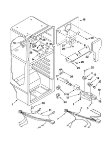 Liner Parts Diagram and Parts List for C8TXNWFXW00  Magic Chef Refrigerator