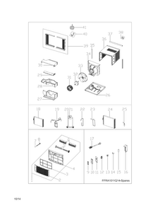 Recommended Spare Parts Diagram and Parts List for CAE100MR16  Crosley Air Conditioner