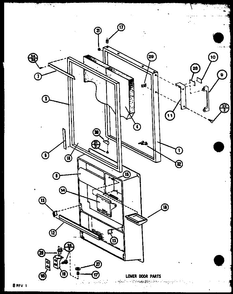 Section 3 Diagram and Parts List for TM14ML-P7705208WL  Amana Refrigerator