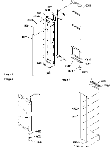 Freezer Door Diagram and Parts List for SBIE20TPW-P1190708WW  Amana Refrigerator