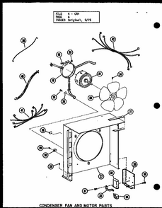 Condenser Fan And Motor Parts (crh3-1/p55200-20c) (crh215-1/p55200-19c) Diagram and Parts List for CRH5-1 P55201-25C Amana Air Conditioner