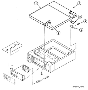 Top Assy Diagram and Parts List for SWFX71QN3050  Speed Queen Washer