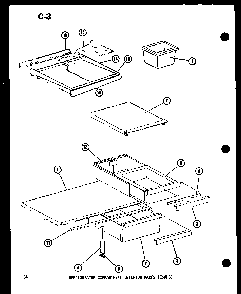 Refrigerator Compartment Parts Diagram and Parts List for TM14D-P73953-23W  Amana Refrigerator