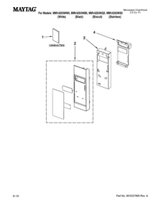 Part Location Diagram of WPW10335294 Whirlpool Control, Electric