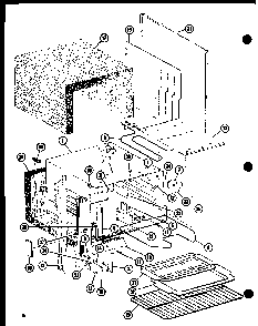 Section 6 Diagram and Parts List for AKC-4B P85123-8S Amana Cooktop
