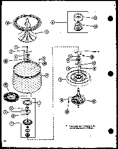 Section 9 Diagram and Parts List for LW2603 P1110504W W Amana Washer
