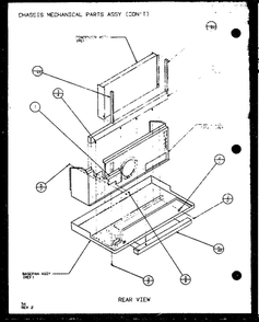 Chassis Mechanical Parts Assembly 7 Diagram and Parts List for PTC12300ER P9812515R Amana Air Conditioner