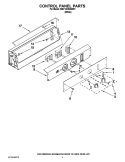 CONTROL PANEL PARTS Diagram and Parts List for MAT14CSAWW1  Maytag Washer