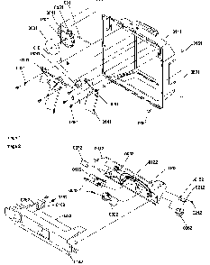Ice/water Cavity, Electronic Bracket Assy Diagram and Parts List for SBDX520TW-P1313202WW  Amana Refrigerator
