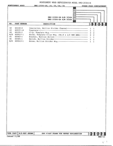 Fresh Food Compartment Page 3 Diagram and Parts List for 19384B  Admiral Refrigerator
