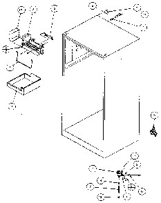 Icemaker / Water Supply Diagram and Parts List for 85178-P1117103W  Amana Refrigerator