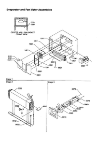 Evaporator And Fan Motor Assemblies Diagram and Parts List for TX18VE-P1301702WE  Amana Refrigerator