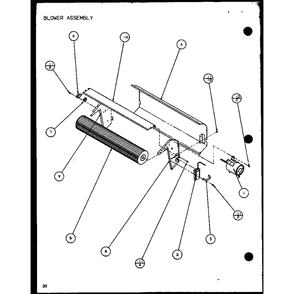 Blower Assembly 5 Diagram and Parts List for PTC07300ER P9812501R Amana Air Conditioner