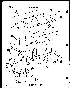 Section 14 Diagram and Parts List for 215-3EW P55417-26R Amana Air Conditioner
