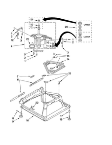 Machine Base Parts Diagram and Parts List for MVWC450WW0  Maytag Washer