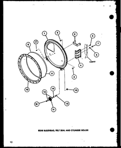 Section 7 Diagram and Parts List for LG2902 P7804817W W Amana Dryer