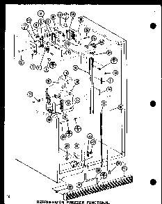 Refrigerator Freezer Functional Diagram and Parts List for SRI19F-L-P7700004WL  Amana Refrigerator