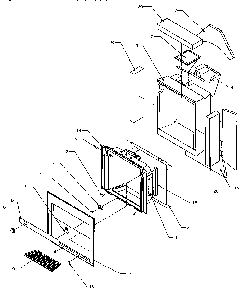 Ice And Water Cavity Diagram and Parts List for SZD25S5W-P1190415WW  Amana Refrigerator