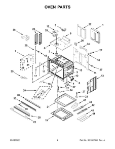 Oven Parts Diagram and Parts List for JJW3830LM00  Maytag Wall Oven