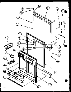 Refrigeator Door Diagram and Parts List for TQ20QBW-P1111604WW  Amana Refrigerator