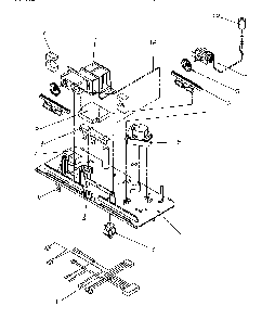 Control Assembly Diagram and Parts List for TR522SW-P1182701WW  Amana Refrigerator