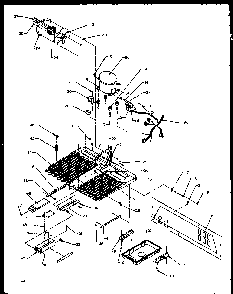 Machine Compartment Diagram and Parts List for SXD20NPW-P1162505WW  Amana Refrigerator