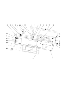 Control Panel Parts Diagram and Parts List for MXR65PNATS  Maytag Washer