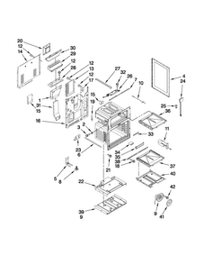 Chassis Parts Diagram and Parts List for MGR6875ADW27  Maytag Range