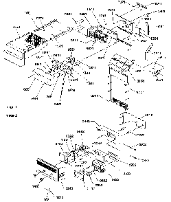 Ice Maker/control Assy Diagram and Parts List for SXD25S2E-P1190421WE  Amana Refrigerator