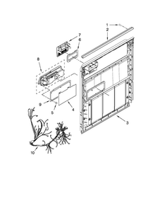 Inner Door Parts Diagram and Parts List for MDC4809PAW0  Maytag Dishwasher
