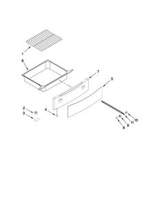 Drawer And Rack Parts Diagram and Parts List for JGS8750BDS17  Jenn-Air Range