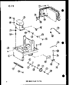 Dehumidifier Parts Diagram and Parts List for DH14-2W P54341-17R Amana Dehumidifier