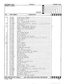 Transmission Page 2 Diagram and Parts List for 6432A  Norge Washer