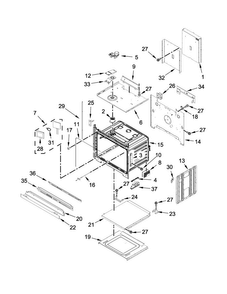 Oven Parts Diagram and Parts List for JJW2727DS01  Jenn-Air Wall Oven