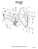 DRIVE PARTS Diagram and Parts List for MFS35PDFTS  Maytag Washer