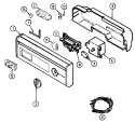 CONTROL PANEL Diagram and Parts List for DC5J  Magic Chef Dishwasher
