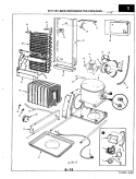 UNIT COMPARTMENT & SYSTEM Diagram and Parts List for RND24AY-3A 2L49A Magic Chef Refrigerator