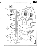 FREEZER COMPARTMENT Diagram and Parts List for RND24AY-3A 2L49A Magic Chef Refrigerator