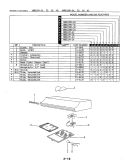 HOOD Diagram and Parts List for MHB100-30  Magic Chef Range Hood