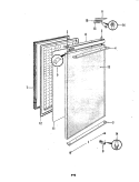 DOOR Diagram and Parts List for RCV5  Maytag Freezer