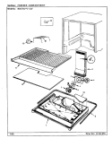 FREEZER COMPARTMENT Diagram and Parts List for RB17KN1AF BG26A Admiral Refrigerator